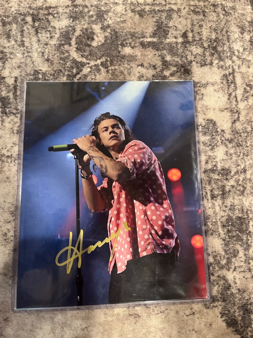 Signed Concert Photo - Harry Styles
